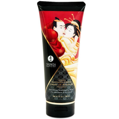 Shunga - Crème de Massage Fraise et Cava 200 Ml