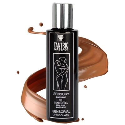 Eros-art - Huile de Massage Tantrique Naturelle et Aphrodisiaque au Chocolat 100 Ml