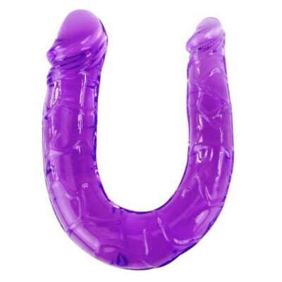 Baile - Double Gode en Gelée Flexible Lilas