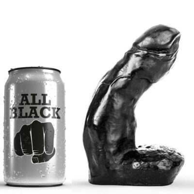 All Black - Gode Réaliste 15 Cm