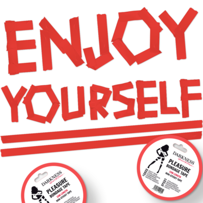 Darkness - Ruban de Bondage Rouge Non Collant 15 M