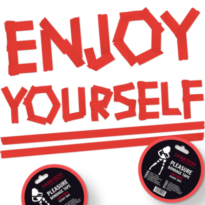 Darkness - Ruban Adhésif Bondage Rouge 15m