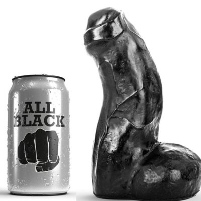 All Black - Dong Réaliste Noir 17 Cm - Livraison Gratuite Discrète