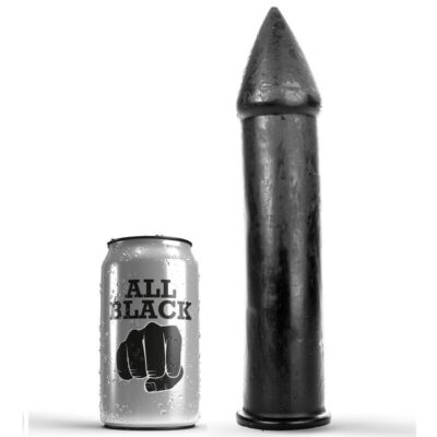 All Black - Gode 24 Cm - Réaliste Silicone Médical