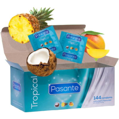 Pasante - les Préservatifs Saveurs Tropicales 144 Unités
