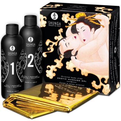Shunga - Gel de Massage Érotique Corps À Corps Melon Mangue Oriental