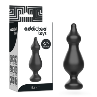Addicted Toys - Plug Sexuel Anal 13.6 Cm Noir
