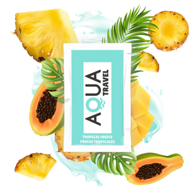 Aqua Travel - Lubrifiant À Base D''eau Saveur Fruits Tropicaux 6 Ml