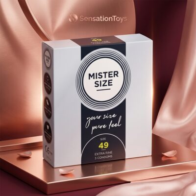 MISTER SIZE - PRÉSERVATIF TAILLE S 49 MM (3 UNITÉS)