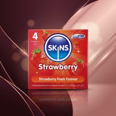 SKINS - PACK DE 4 PRÉSERVATIFS PREMIUM FRAISE