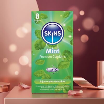 SKINS - PACK DE 8 PRÉSERVATIFS PREMIUM MENTHE