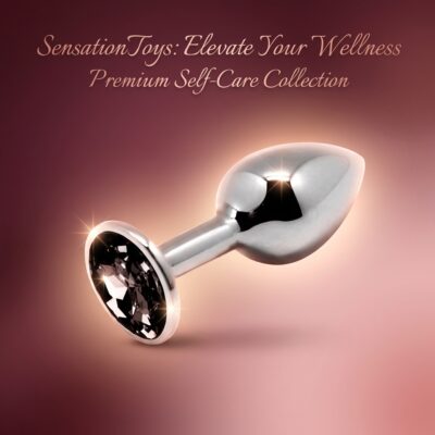 ALIVE - MINI PLUG DE PLAISIR ANAL MÉTAL NOIR TAILLE M