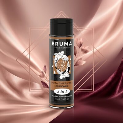 BRUMA - HUILE DE MASSAGE PREMIUM EFFET CHALEUR SAVEUR CUPCAKE 3 EN 1 - 100 ML
