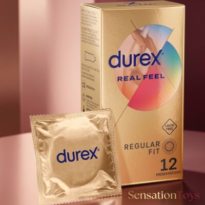DUREX - PRÉSERVATIFS REAL FEEL SANS LATEX 12 UNITÉS