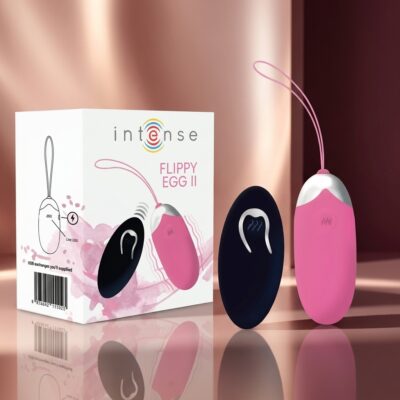 INTENSE - OEUF VIBRANT FLIPPY II AVEC TÉLÉCOMMANDE ROSE