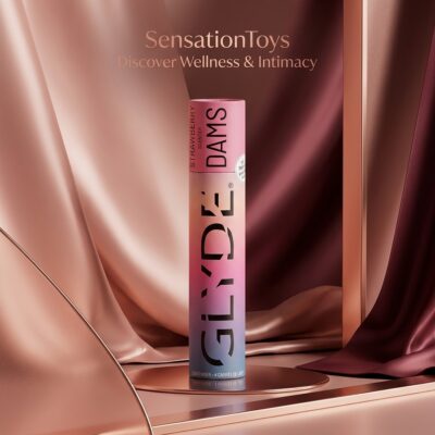 SHEER GLYDE - DAMS LAMINAS LATEX SEXE ORAL FRAISE