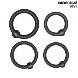 ADDICTED TOYS - LOT D''ANNEAUX EN SILICONE À PRESSION