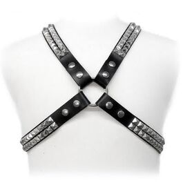 LEATHER BODY - HARNAIS  CLOUS PYRAMIDAUX