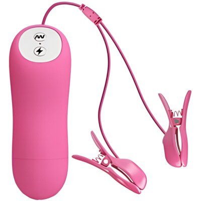 Baile - Pizzas ondes romantiques avec vibration et électrochoc fuchsia