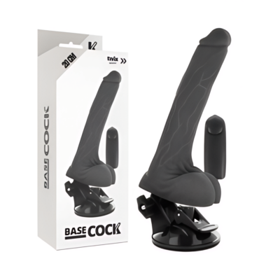 Basecock - Vibromasseur réaliste télécommande naturel avec testicules 20 cm -o- 4 cm