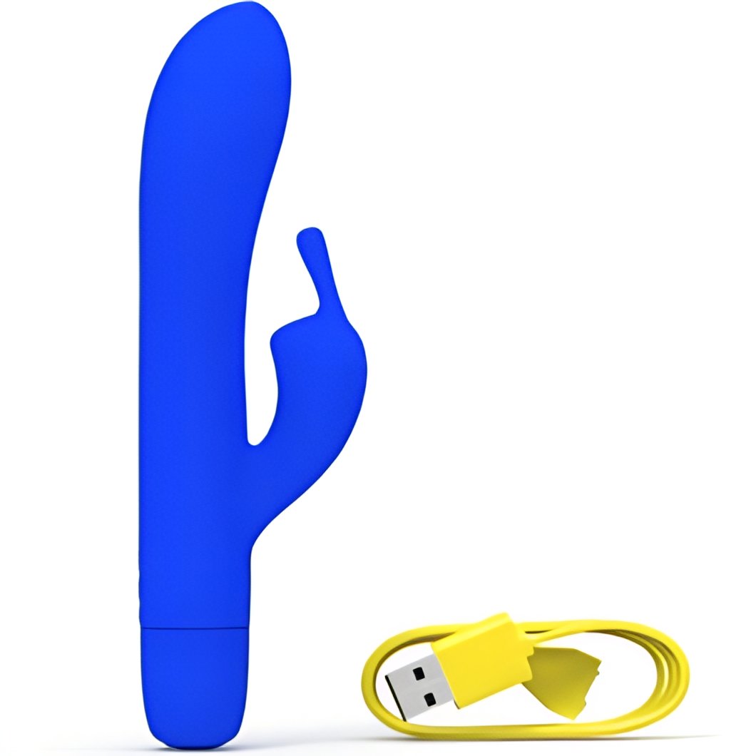 B Swish - Vibrateur rechargeable classique bwild bunny infinite silicone bleu